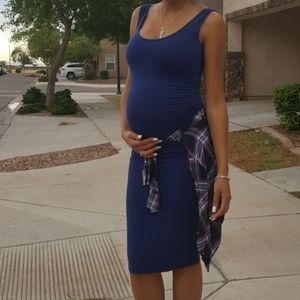 Navy blue Isabella Oliver Maternity Dress
